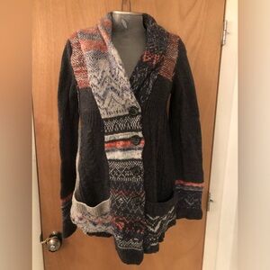 Free People Multicolor Knit Cardigan